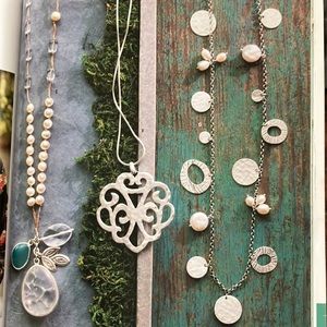 Silpada Sterling Silver and Pearl Necklace